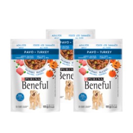 Combo 5 sobres Beneful adulto pavo 1.20Kg