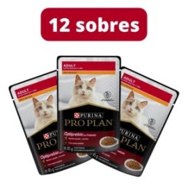 Combo 12 sobres Pro Plan gato adulto pollo