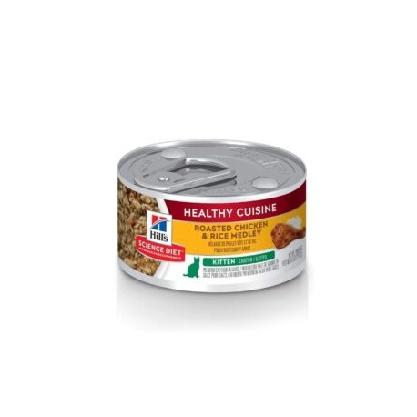 Hill’s lata gatito pollo asado y arroz 79.37g