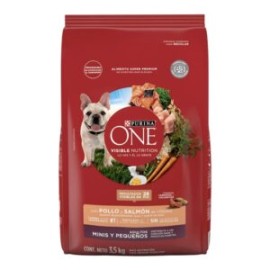 One perro adulto minis/pequeños Pollo y Salmón 3.5kg
