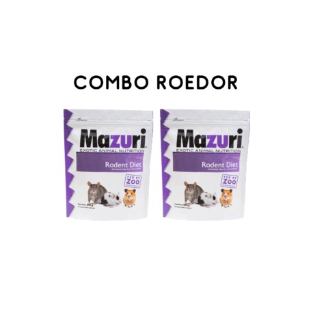Combo Mazuri Alimento Para Roedores Y Hámsters 650g