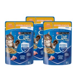 Combo 24 sobres Cat Chow gato adulto esterilizado pollo