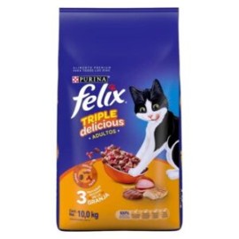Felix Triple Delicious gato adulto Granja 10kg