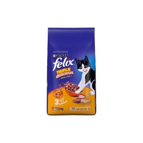 Felix Triple Delicious gato adulto Granja 10kg