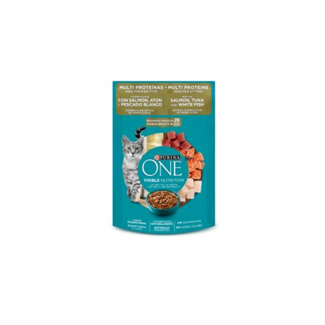 One gatitos/adultos Multi Proteínas 85g