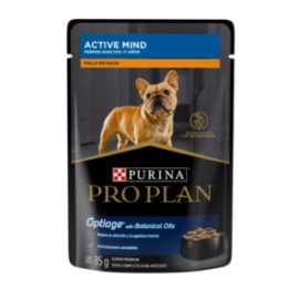 – Pro Plan perro adulto 7+ todas las razas pollo sobre (85 g)