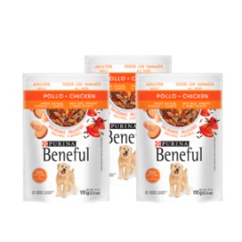 Combo 5 sobres Beneful adulto pollo y arroz 1.20Kg