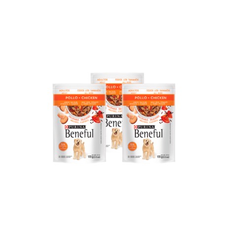 Combo 5 sobres Beneful adulto pollo y arroz 1.20Kg
