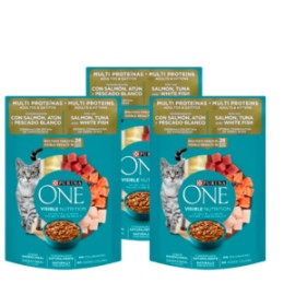 Combo 5 sobres One gatitos/adultos Multi Proteínas