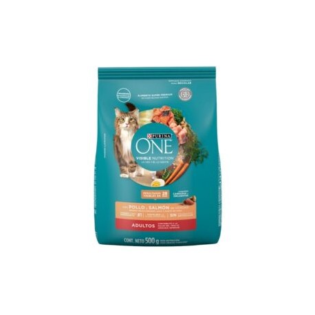 One gato adulto Pollo y Salmón 2kg
