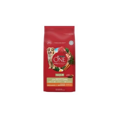 One adulto razas medianas/grandes Pollo y Carne 7kg