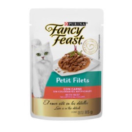 – Fancy Feast gato adulto Petit Filets carne sobre 85g