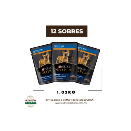 Combo 12 sobres Pro Plan perro adulto 7+ pollo