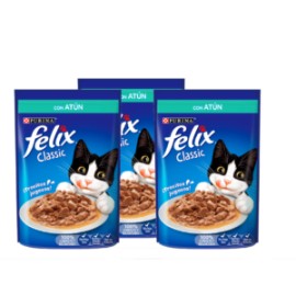 Combo 12 sobres Felix gato adulto atún