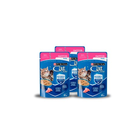 Combo 24 sobres Cat Chow Gatitos Pollo 1.02Kg