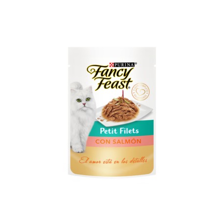 Fancy Feast gato adulto Mini Filetes Salmón sobre 85g