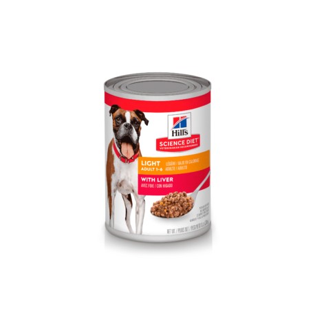 Hill’s lata perro Adulto Light with Liver 370g