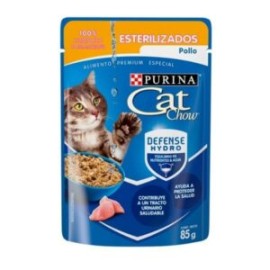 – Cat Chow gato adulto esterilizado pollo sobre (85 g)