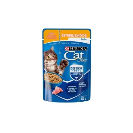 – Cat Chow gato adulto esterilizado pollo sobre (85 g)