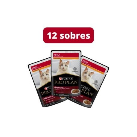Combo 12 sobres Pro Plan gato adulto pollo